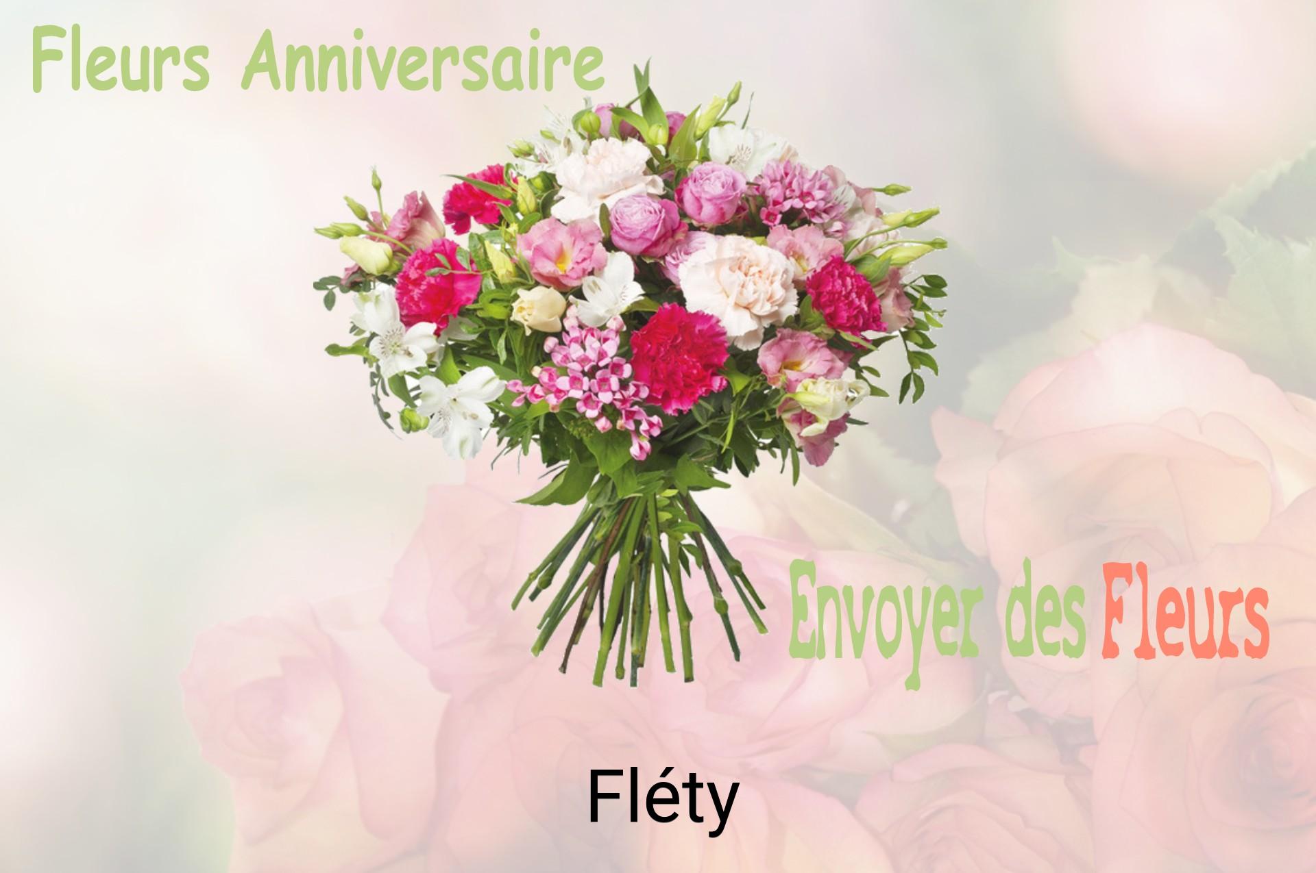 Bouquet de fleurs d’anniversaire livré à Fléty